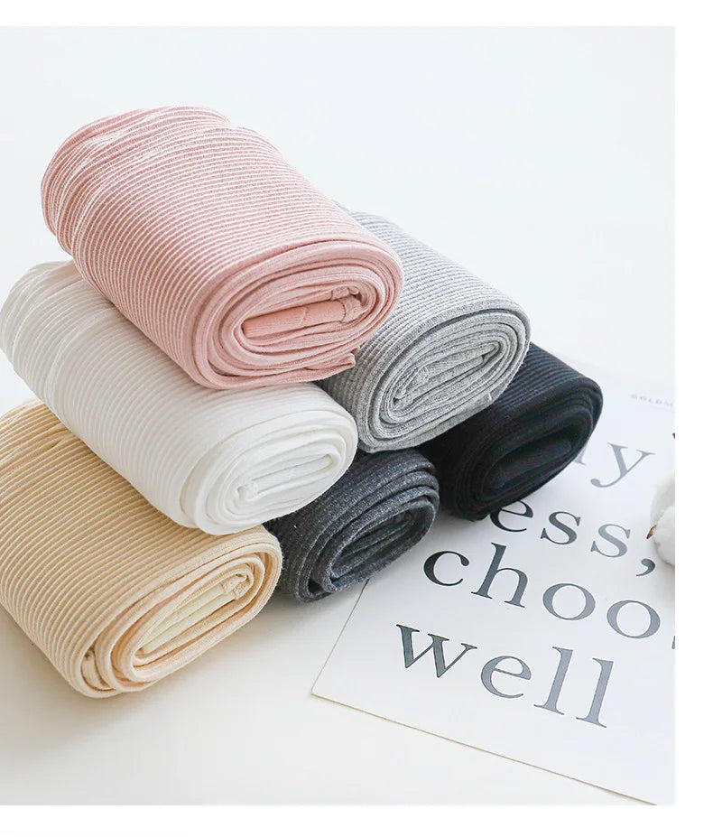 Women's Ribbed Leggings 2025 High Waist Autumn Winter Warm Cotton Leggings Casual Fashion Mesh 2XL Black Pants Sexy Leggings