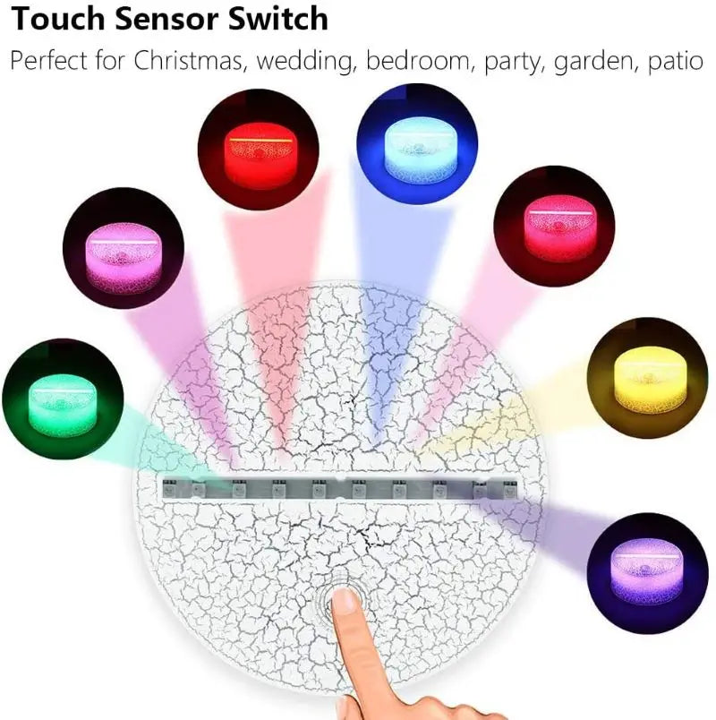 Veilleuse de voiture de course pour garçons, lampe d'illusion LED 3D, 16 couleurs, décoration de chambre à coucher à distance, lampe de chevet, cadeau de noël et d'anniversaire pour enfants
