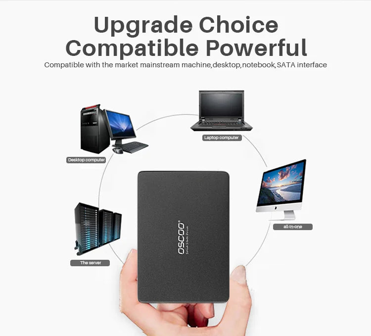 OSCOO 120GB SSD SATAIII 2.5 inch HDD 240GB SATA3 6GB/s Hard Drive for Laptop Internal SSD