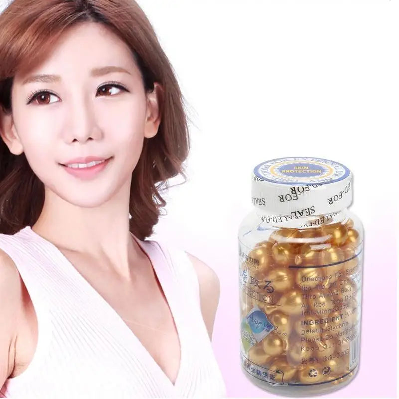 Capsules d'extrait de vitamine E, crème hydratante, sérum Ve, maquillage coréen pour le visage, 90 pièces/bouteille, soins pour la peau