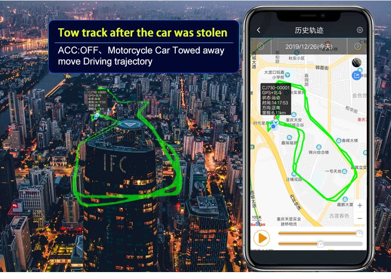 Localisateur d'huile de coupe de moto électrique, relais GPS 4G, pour voiture, camion, ACC remorqué, appel, alarme, système de suivi de Protection de sécurité