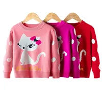 Girls' solid color outfit set, long-sleeved cropped sweater and pants, 2 pieces, new spring-autumn fashion, casual suit for children aged 4 to 12 years