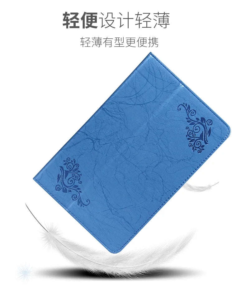 Étui pour tablette TCL 10 Tab Max 4G 10.36 Android 9296G, support pliable en cuir PU imprimé avec support de main, couverture magnétique 9295G