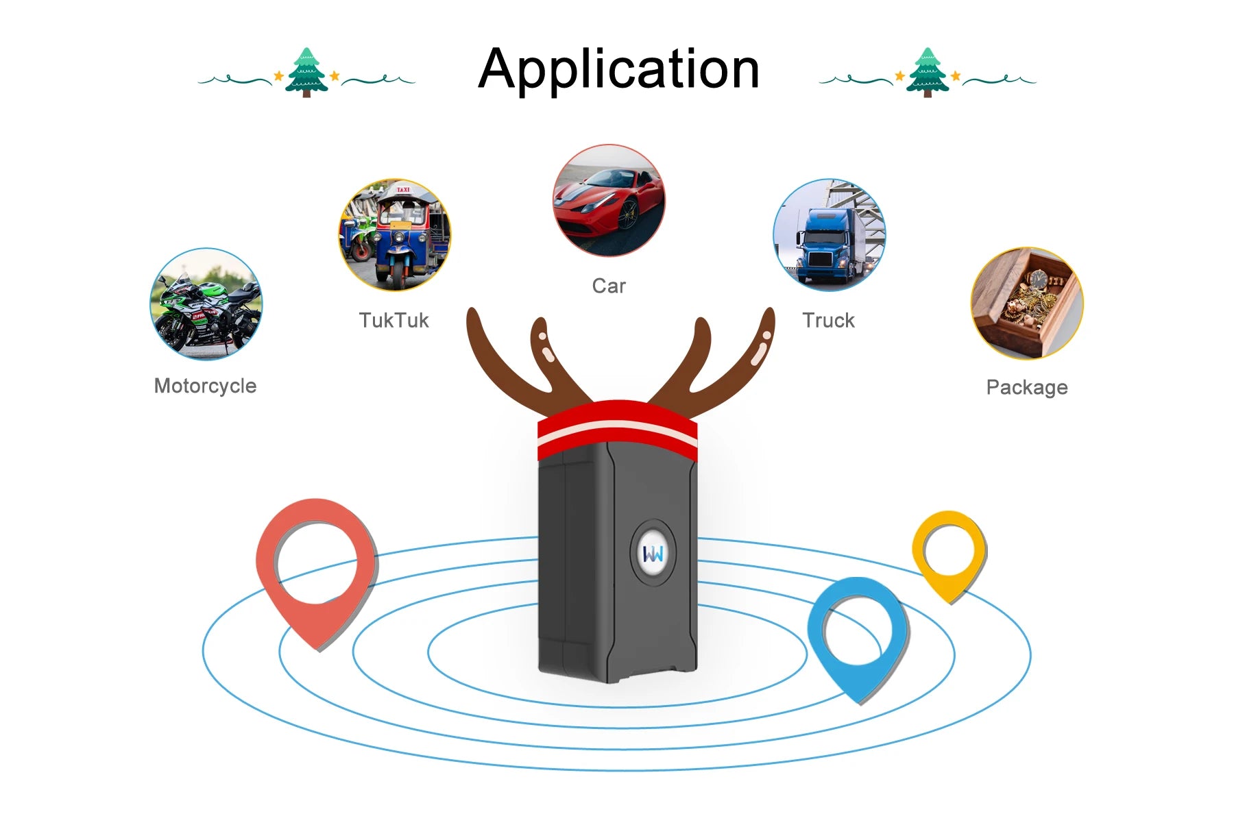 Traqueur GPS de précision de 5 m antivol de véhicule de suivi à distance pour le bétail de moto de camion de voiture avec un abonnement abordable