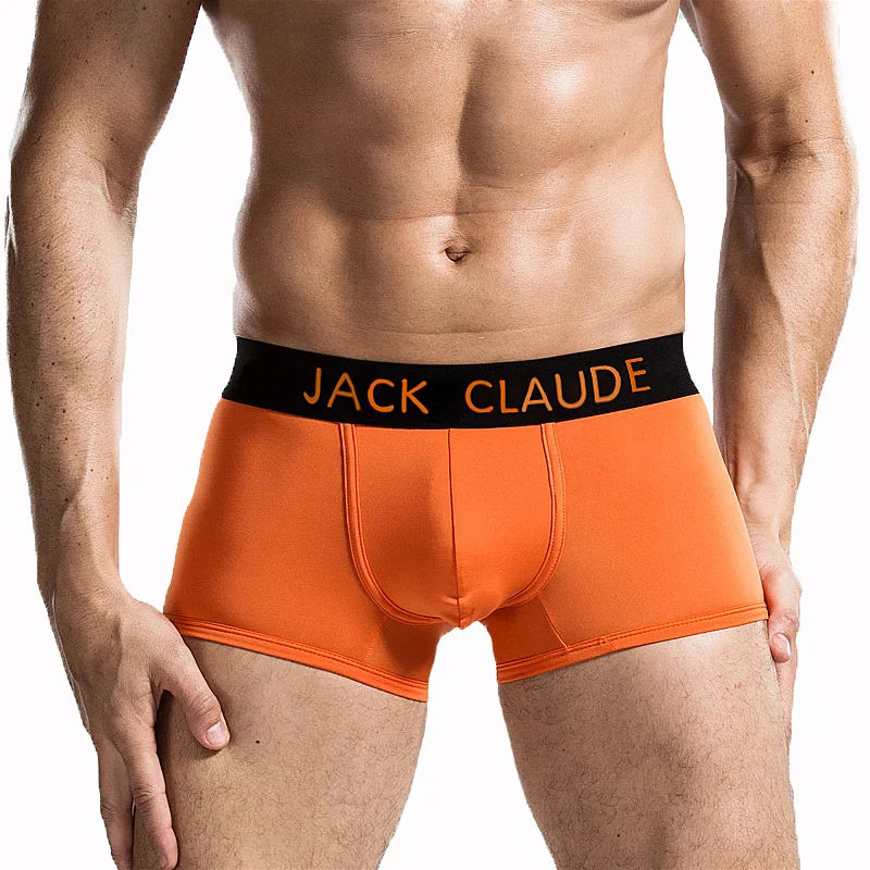 10 pièces/lot caleçons pour hommes Boxer hommes marque hommes Boxershorts doux Sexy Cueca Boxer hommes sous-vêtements mâle Jack Claude Calzoncillos