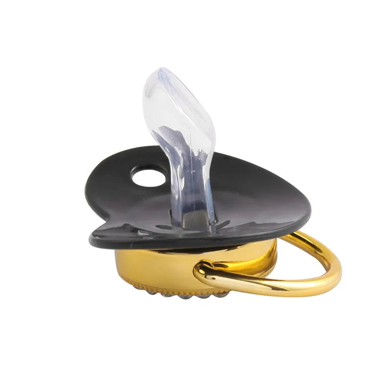 Nouveau bébé sucette sans BPA nouveau-né factice sucette enfant en bas âge infantile Silicone sucettes noir doré Bling mamelon bébé garçon filles cadeau