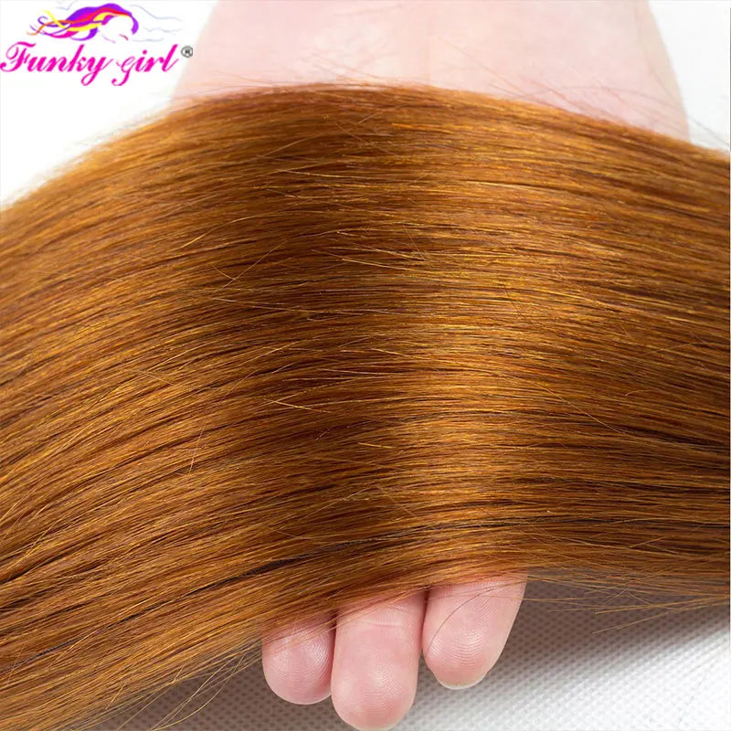 10A cheveux brésiliens os cheveux raides 1B/30 cheveux humains armure faisceaux deux tons cheveux paquets Ombre cheveux raides 3 pièces Extensions