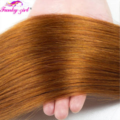 10A cheveux brésiliens os cheveux raides 1B/30 cheveux humains armure faisceaux deux tons cheveux paquets Ombre cheveux raides 3 pièces Extensions