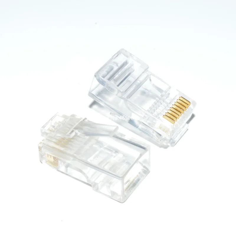 RJ11 to RJ45 modular network connectors, 6P2C, 6P4C, 6P6C, 8P8C, 10 pieces