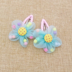 Pinces à cheveux pour enfants, 2 pièces/lot, nouvelles Barrettes de sécurité à fleurs mignonnes, Clip BB, cadeaux pour petites filles, accessoires pour cheveux pour enfants, offre spéciale