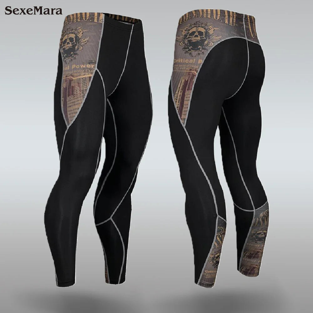 New Men's Thermal Underwear Sets, Compression Sports Suit, Sweat-Wicking, Quick-Drying Thermal Underwear, Men's Long Johns Sets