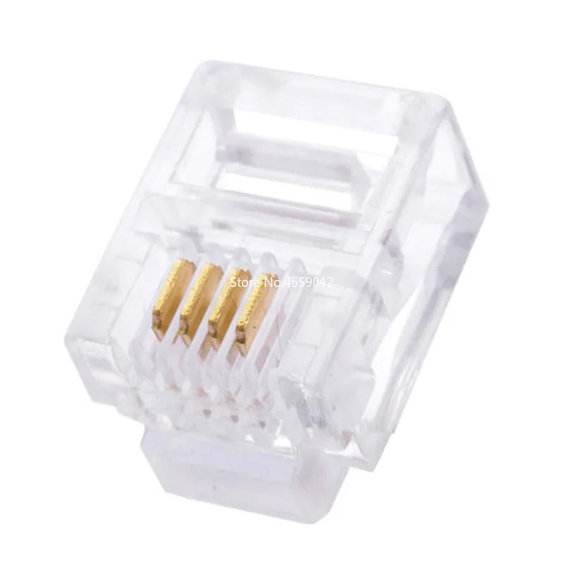 RJ11 to RJ45 modular network connectors, 6P2C, 6P4C, 6P6C, 8P8C, 10 pieces