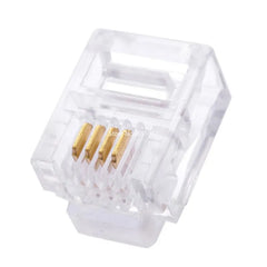RJ11 to RJ45 modular network connectors, 6P2C, 6P4C, 6P6C, 8P8C, 10 pieces