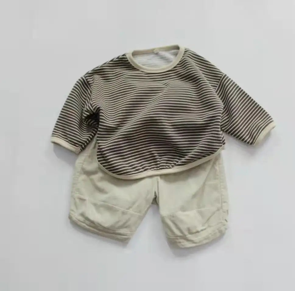 Enfants Garçon Sweat Pour Tout-Petits Filles Top Vêtements Printemps Coton T-shirt À Manches Longues Enfants Vêtements Automne 1-6Y Garçons Vêtements