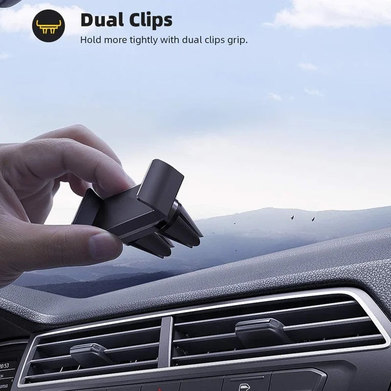 Support de téléphone universel pour voiture, pour iPhone XS 8 11 12 13 14 15 Pro Max, Clip de montage pour grille d'aération, Support de téléphone pour voiture, Smartphone