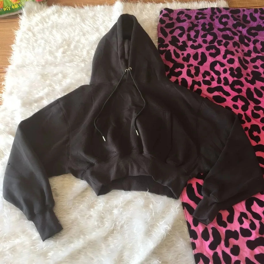 Sweat à capuche Smile avec pantalon de jogging pour femme, ensemble 2 pièces, tenue de sport décontractée, survêtement monochrome, imbibé de sueur, vente en gros, automne et hiver