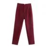 D3250 New Arrivals Women's Pants & Trousers Women High Waist Tight Solid Color Elegant Office Pants for Ladies Casual Pants
