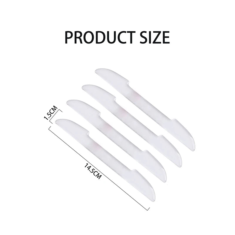 Transparent anti-collision protection bar stickers for car doors, rearview mirror covers, and side edge protection strips