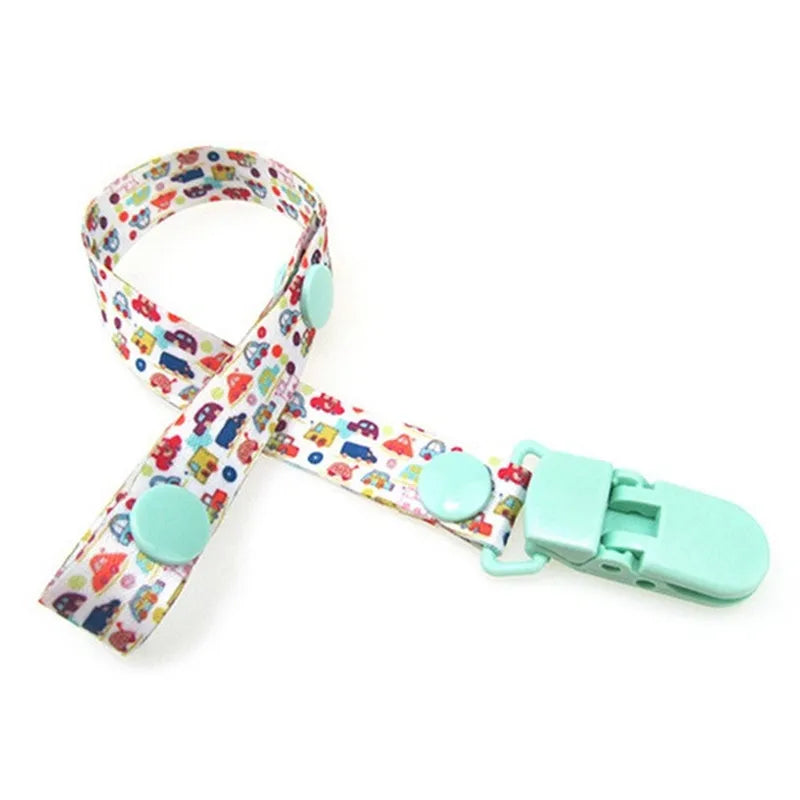 1pc bébé sucette Clips chaîne matériau confortable mignon factice pince titulaire mamelons enfants dessin animé attache-sucette attache-sucette