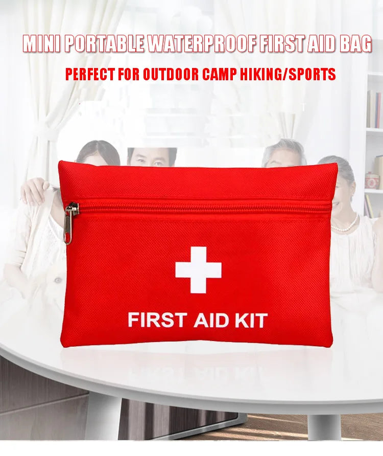 Kit d'urgence de voyage pour camping en plein air, pour la pêche, traitement médical familial, sac de premiers secours Portable étanche, étui pour Kits d'urgence