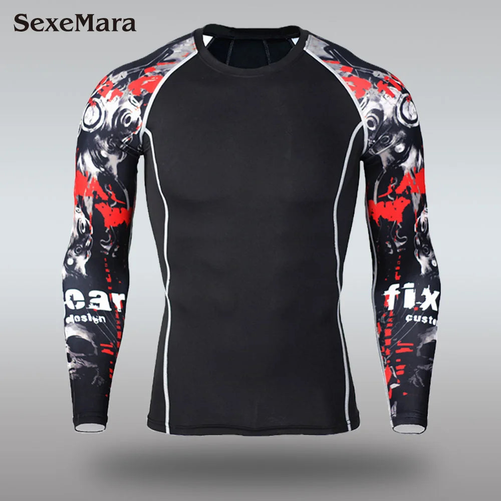New Men's Thermal Underwear Sets, Compression Sports Suit, Sweat-Wicking, Quick-Drying Thermal Underwear, Men's Long Johns Sets