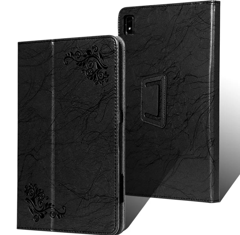 Étui pour tablette TCL 10 Tab Max 4G 10.36 Android 9296G, support pliable en cuir PU imprimé avec support de main, couverture magnétique 9295G