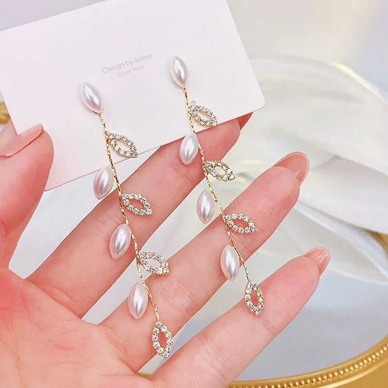 Boucles d'oreilles plaquées or véritable 14K, clous d'oreilles romantiques et élégants pour femmes, bijoux fins Glamour de qualité supérieure
