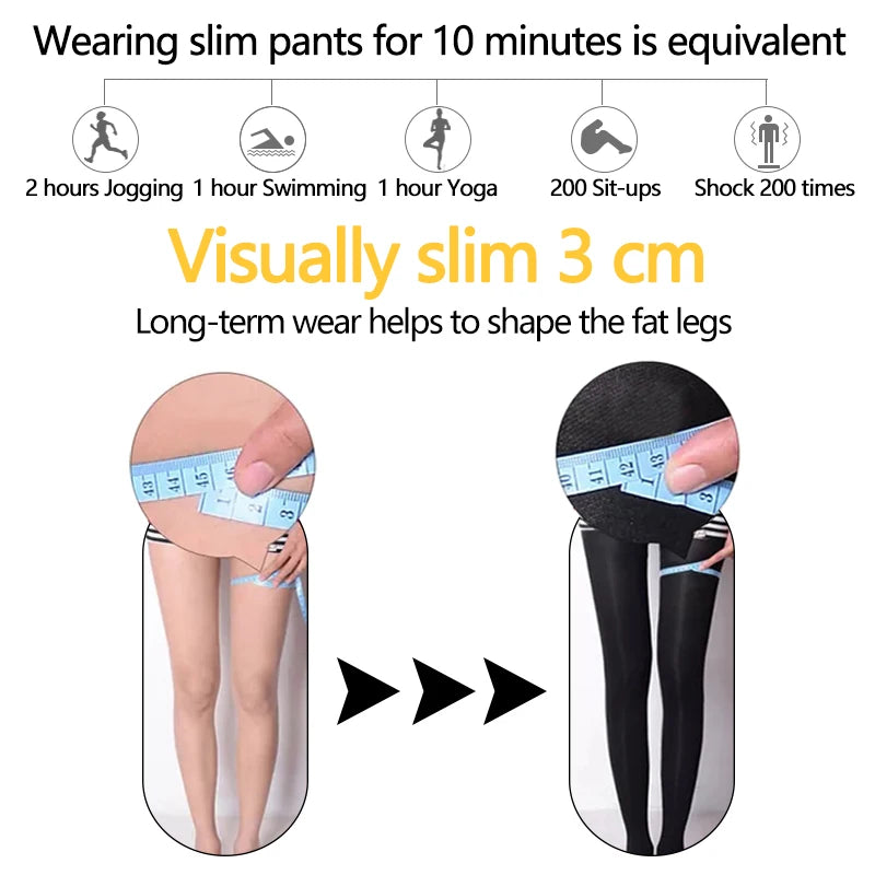 Shapewear Anti Cellulite Compression femmes Leggings jambe minceur corps Shaper taille haute ventre contrôle culotte cuisse plus mince
