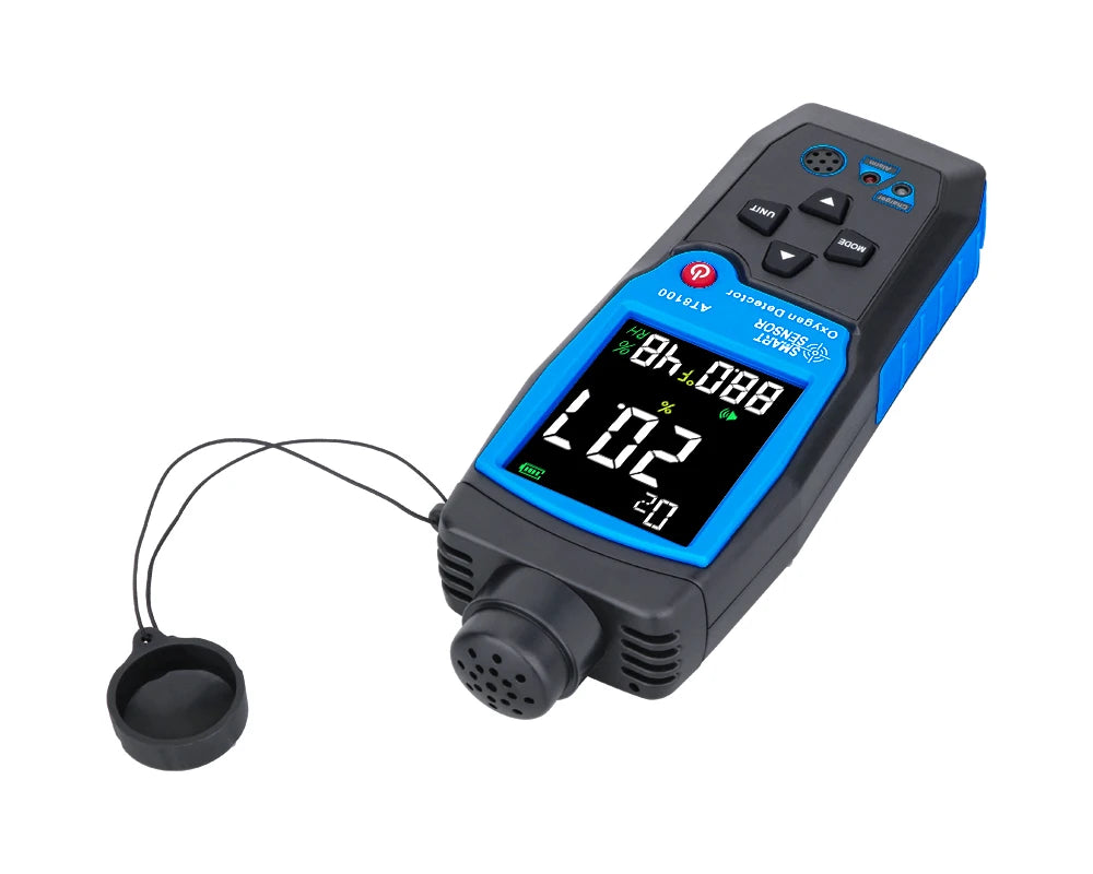 Capteur Intelligent Numérique d'Oxygène, Détecteur de Gaz, Alarme Sonore et Lumineuse, Moniteur de Qualité de l'Air avec Écran LCD de Température