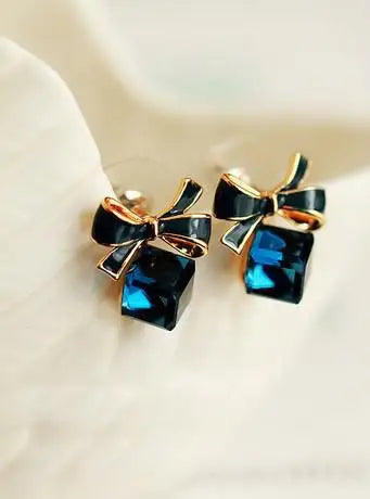 Bijoux coréens charmant Imitation du populaire nouveau haute qualité argent Pentacle femmes boucle d'oreille Romance sauvage bleu boucles d'oreilles Brincos