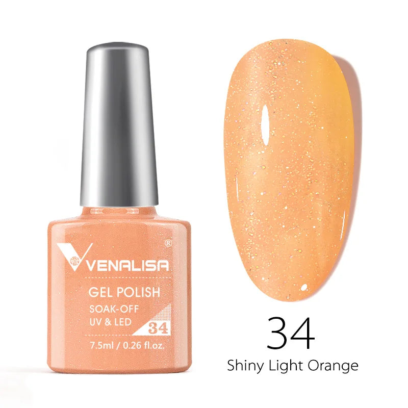 Venalisa vernis à ongles Gel à paillettes réfléchissantes couleur néon couverture complète Pigment Nail Art manucure tremper l'émail vernis Gel UV