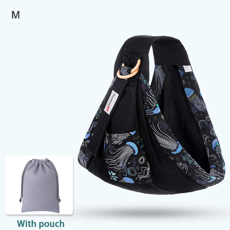 Enveloppement pour bébé, écharpe pour nouveau-né, double usage, couverture d'allaitement pour nourrissons, tissu en maille, porte-allaitement jusqu'à 130 lb (0-36M)
