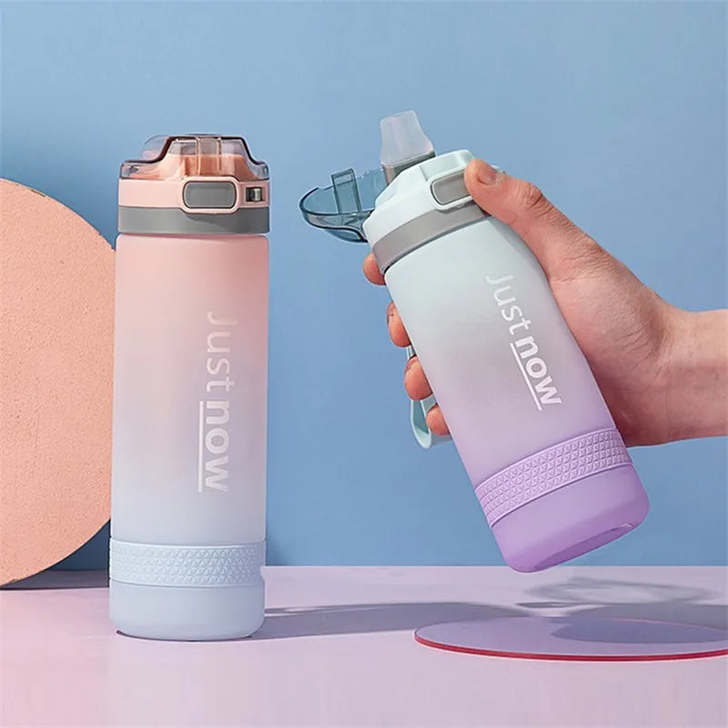 Bouteille d'eau en plastique de 600ml, livraison gratuite, articles portables, Shaker d'extérieur, Sport, mignon, pour filles, nouvelle mode