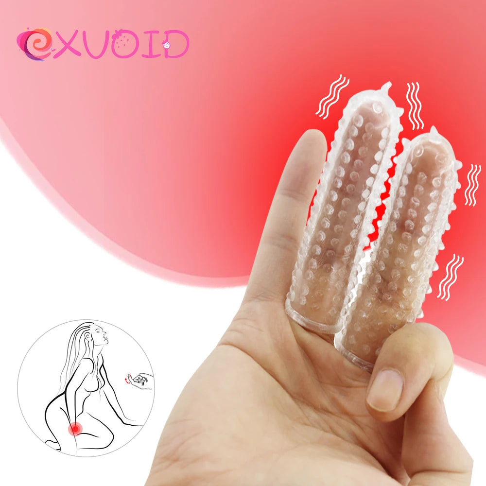 EXVOID – Female Masturbator, Double Finger Sleeve, Adult Sex Toys, G-Spot Clitoral Stimulator, Vaginal Massager