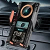 2024 New Transparent Smart Sensor Air Vent Phone Holder Auto Clamping Mount Car Multifunction Wireless Charger Dropshipping