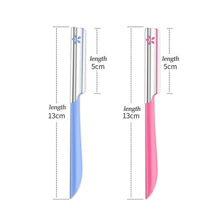 3/5 Piece Eyebrow Trimmer Set for Women, Makeup Beauty Eyebrow Hair Removal Hairdressing Tool, Steel Blade, Facial Eyebrow Razor, Trimmer