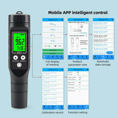 Yieryi Compteur d'oxygène dissous professionnel BLE-9100 analyseur d'oxygène dissous intelligent testeur de concentration d'oxygène