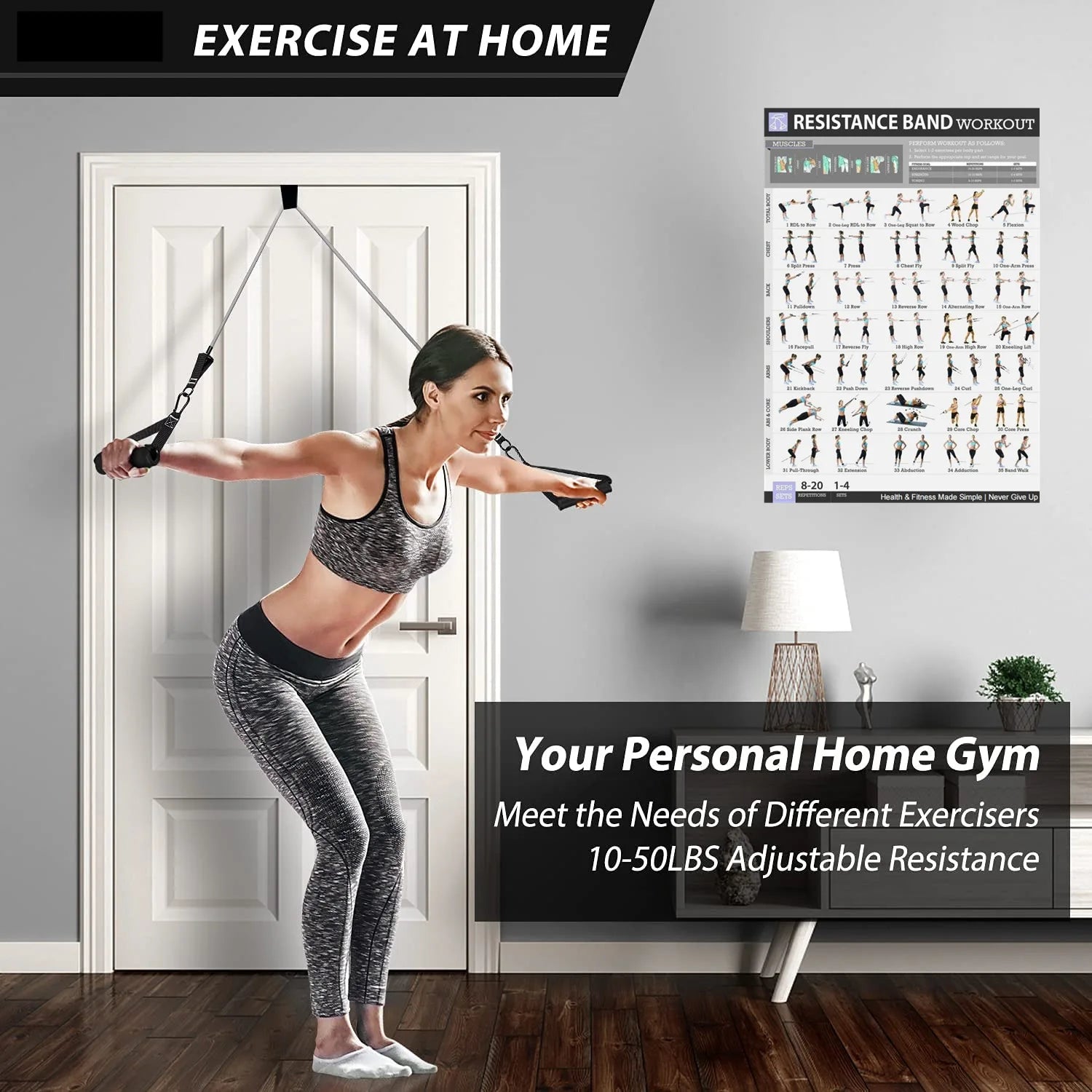 Bande élastique de résistance pour butin de Fitness, 300lb, entraînement pour l'entraînement à domicile, exercice de Sport, ensemble de harnais d'haltères, équipement d'extension