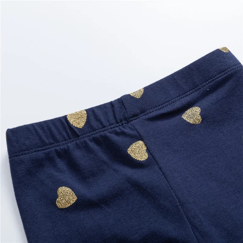 Girls' Leggings 100% Cotton Girl's Pants Girls' Skinny Pants Cartoon Print Pattern Children's Leggings Pants KF083