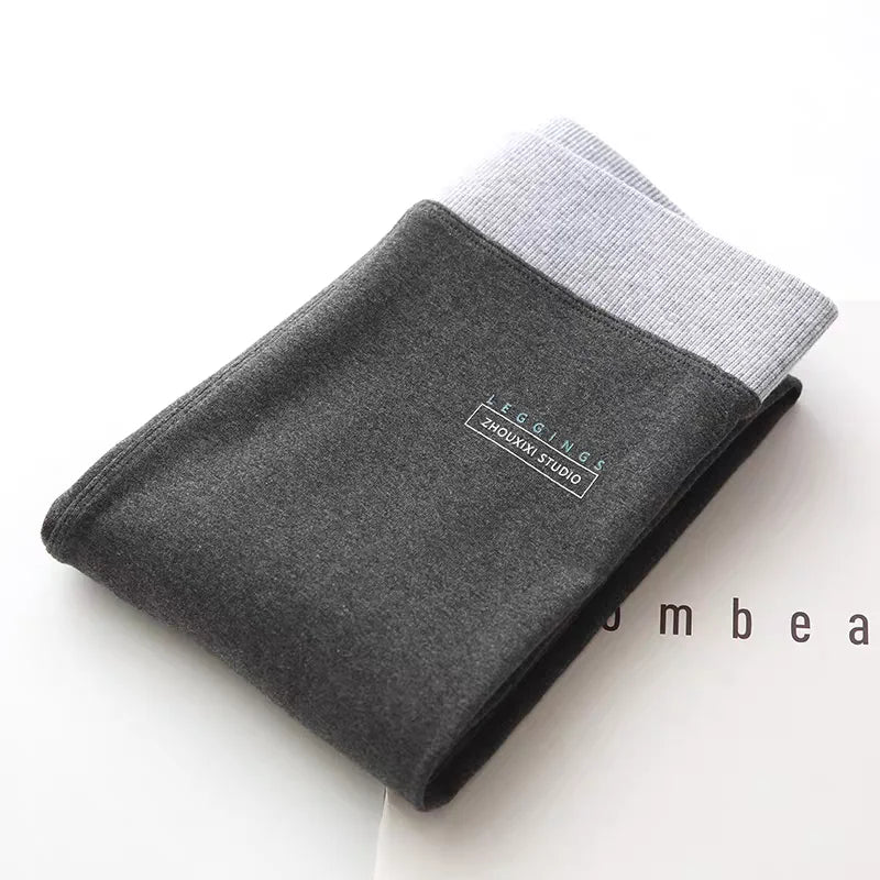 Women's Ribbed Leggings 2025 High Waist Autumn Winter Warm Cotton Leggings Casual Fashion Mesh 2XL Black Pants Sexy Leggings