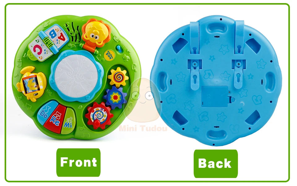 Table musicale jouets pour bébé Machine d'apprentissage jouet éducatif Table d'apprentissage musical jouet Instrument de musique pour enfant en bas âge 6 mois +