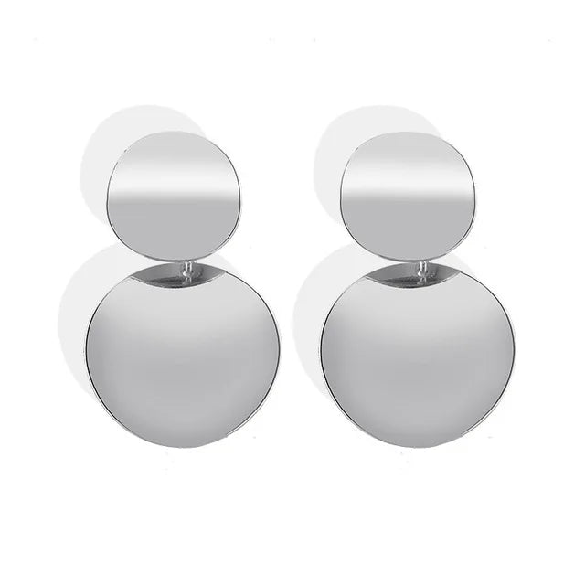 2025 boucles d'oreilles carrées géométriques pour femmes boucles d'oreilles suspendues couleur or noir boucles d'oreilles de déclaration de mode bijoux féminins