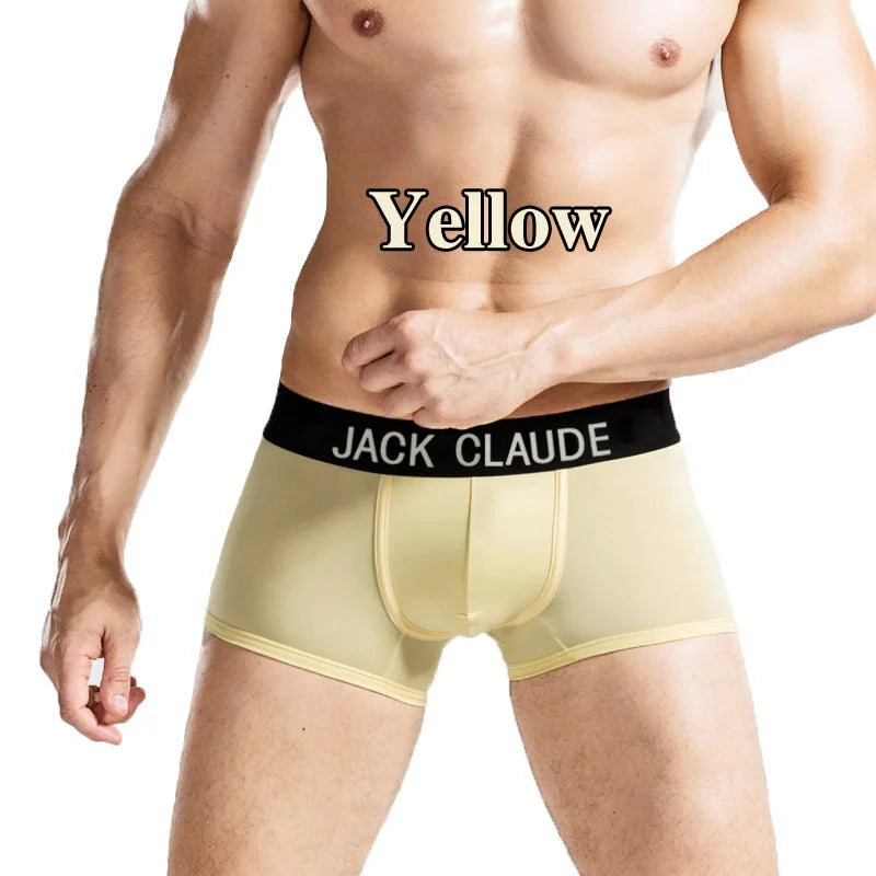10 pièces/lot caleçons pour hommes Boxer hommes marque hommes Boxershorts doux Sexy Cueca Boxer hommes sous-vêtements mâle Jack Claude Calzoncillos