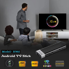 Clé TV X96S 4K, Android 9.0, Amlogic S905Y2 Quad Core, 4 go/32 go, Wifi 2.4/5GHz, bt 4.2, 1080P, H.265, Miracast, Dongle TV