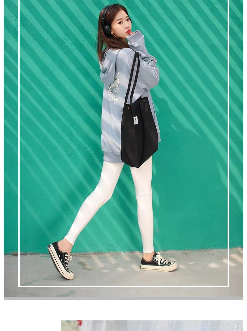 Women's Ribbed Leggings 2025 High Waist Autumn Winter Warm Cotton Leggings Casual Fashion Mesh 2XL Black Pants Sexy Leggings