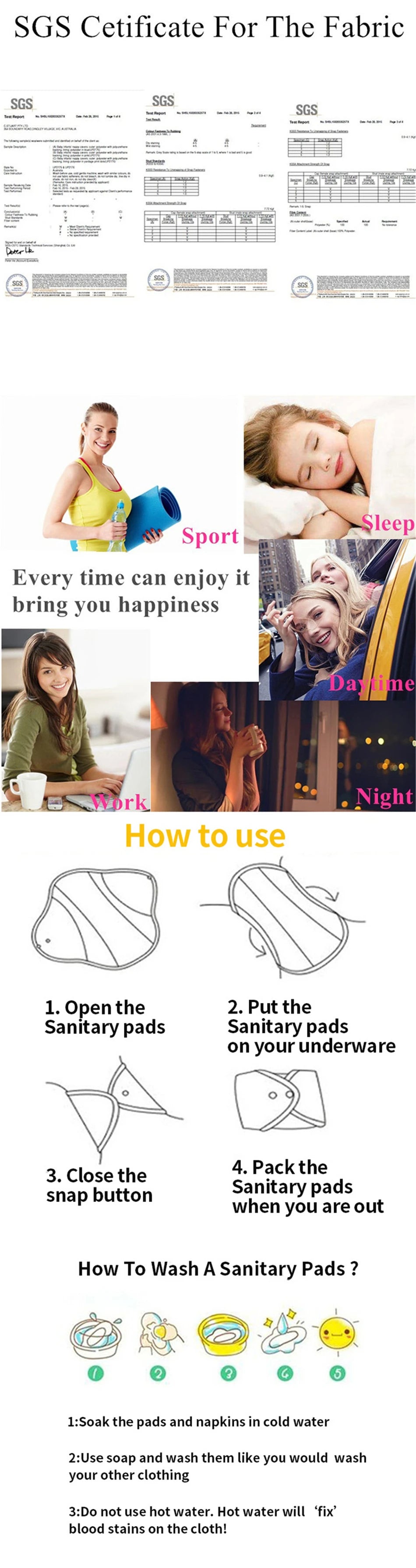 Serviettes hygiéniques réutilisables au charbon de bambou, 10 pièces, doublure de culotte lavable, serviettes menstruelles en coton pour maman et maternité