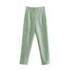 D3250 New Arrivals Women's Pants & Trousers Women High Waist Tight Solid Color Elegant Office Pants for Ladies Casual Pants