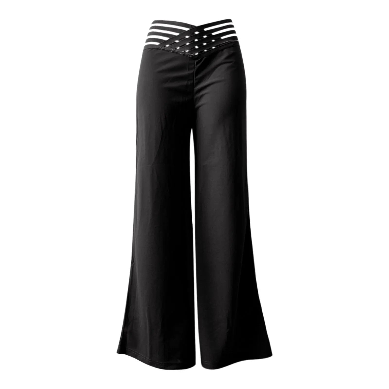 Boutique Wholesale 2024 Summer New Fashionable Temperament Commuting High Waist Casual Wide Leg Women's Pants