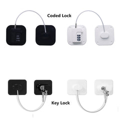 Serrure de réfrigérateur de sécurité pour bébé avec code HTML, serrures d'armoire de sécurité pour bébé, serrures de porte de Cisco coulissantes, 1PC