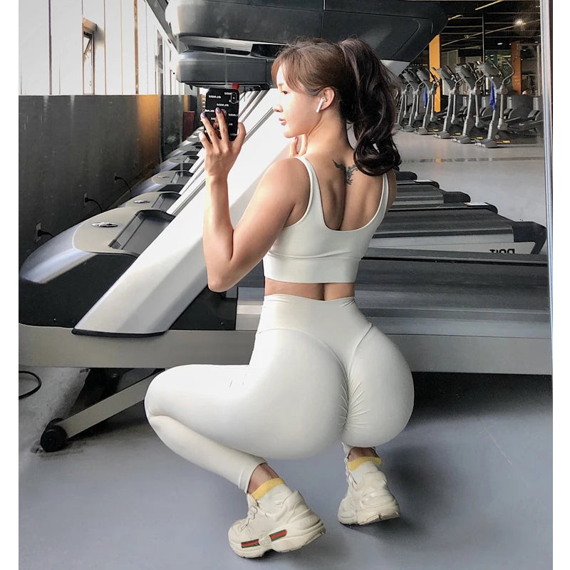 Women's Leggings for Fitness, Sexy Yoga Pants, High Waist Elastic Tights, Sports Clothing, Push-Up Long Pants, Hip Lift Leggings
